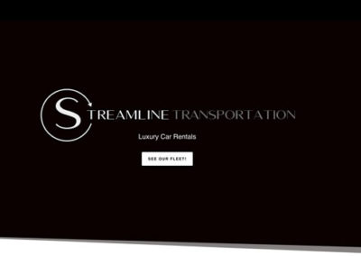 Screenshot of Streamline Transportation Website